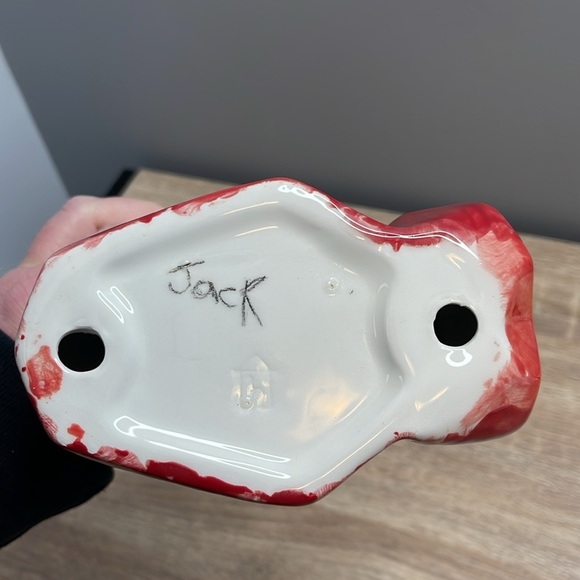 Hand Painted Red Ceramic Fox Figurine - Picture 4 of 7